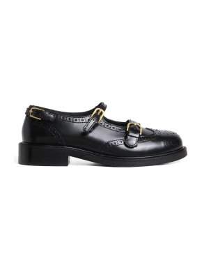 Sandro Paris Leather Mary Jane Derby Shoes