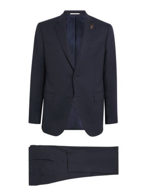 Pal Zileri Navy Blue Wool 2-Piece Suit