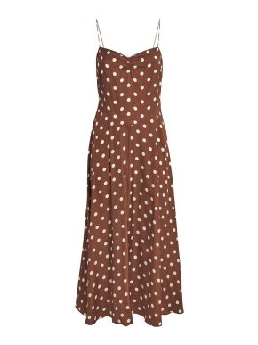 Doen Dôen Silk-Blend Satin Lorraine Midi Dress