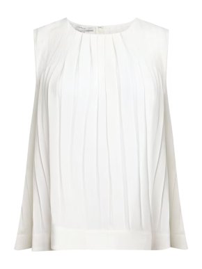 Vince Pleated Sleeveless Top