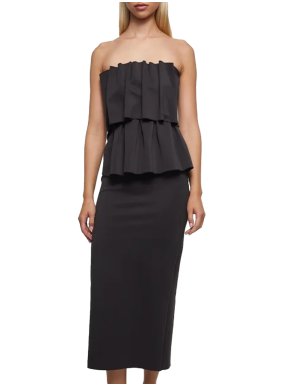 House Of Dagmar Sculpted Midi Dress