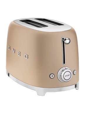 Smeg '50s Style 2-Slot Toaster - Matte Champagne 1