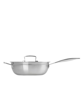 Le Creuset 3-Ply Stainless Steel Non-Stick Chef's Pan & Lid, 24cm
