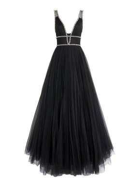 Jenny Packham Chiffon Embellished Cybele Gown