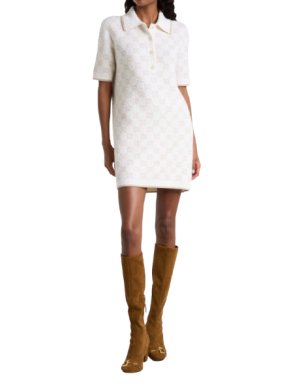Gucci Wool Blend Polo Mini Dress 2025