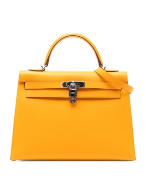 Hermes Jaune D'Or Epsom Kelly II Sellier 32