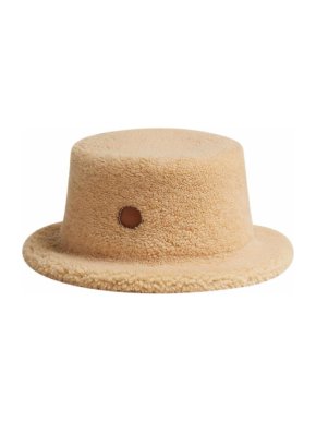 Hermes Hermès Sheepskin Fauve Mouton Bicolore Hat