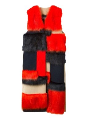 MSGM Alpaca Colour Block Gilet