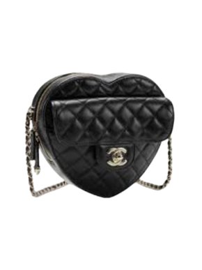 Chanel Large Quilted Heart Bag