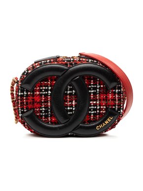 Chanel Tweed and Lambskin Coco Midnight Camera Bag