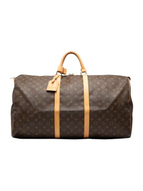 Louuis Vuitton Coated Canvas Monogram Keepall 60