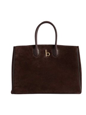 Burberry Brown Suede Rocking Horse Tote