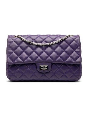 Chanel Purple Quilted Lambskin Reissue 2.55 Double Flap 226