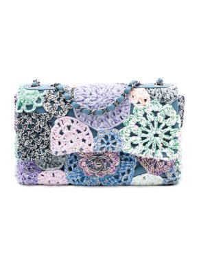Chanel Multi Small Crochet Cotton Paris-Seoul Crochet Work Flap