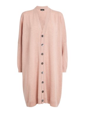 Eskandar Cashmere Wide Longline Cardigan