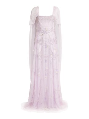Georges Hobeika Embellished Floral Gown