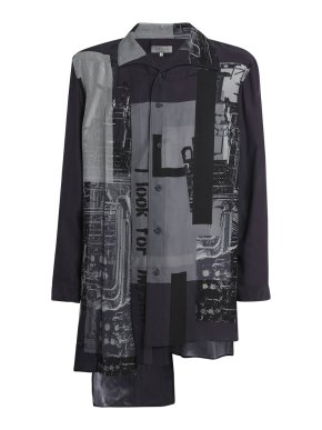 Yohji Yamamoto Printed Coat