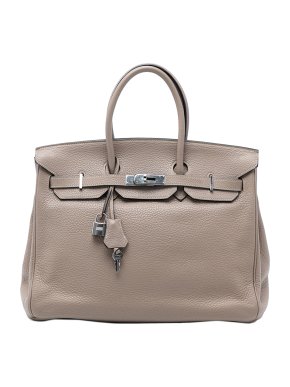 Hermes Gris Asphalte Togo Birkin Retourne 35