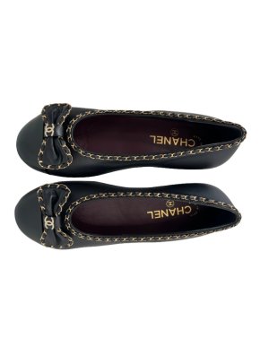 Chanel Chain Detail Ballet Flats