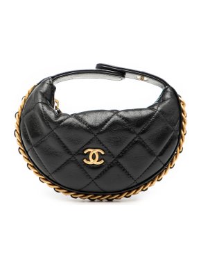 Chanel Mini Quilted Lambskin Chain Around Pouch