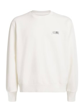 MM6 Maison Margiela Off-White Logo Patch Sweatshirt 1