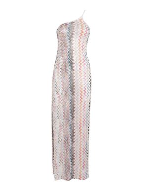 Missoni Zigzag One-Shoulder Maxi Dress
