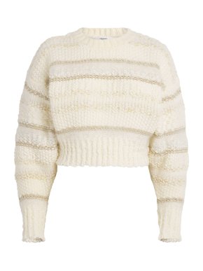 FRAME Cropped Stripe Sweater