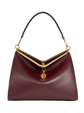 Etro Brown Leather Hobo Vela Bag
