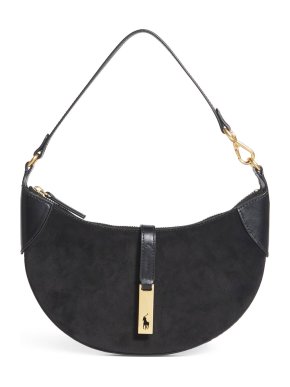 Polo Ralph Lauren Small Suede ID Shoulder Bag