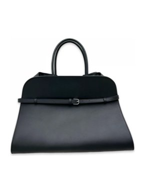 The Row Black Soft Leather Belt 15 Margaux