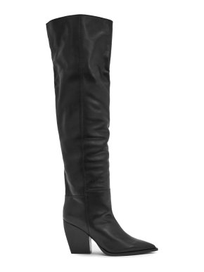 AllSaints Leather Reina Knee-High Boots 90