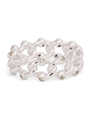 Hatton Labs Sterling Silver Formula Chunky Link Ring 1