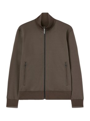 Palm Angels Black Logo Track Zip-Up Jacket