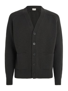 Johnstons Of Elgin Cashmere Ribbed Cardigan 1