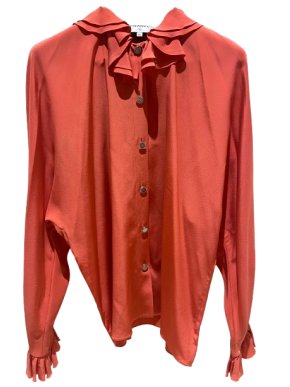 Chanel Orange Silk Blouse 2020