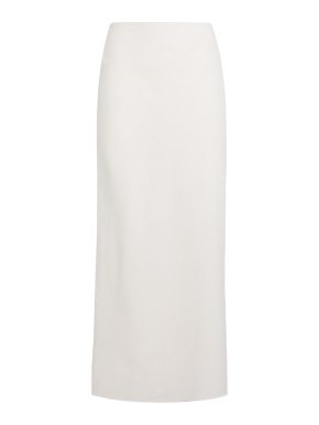 Saloni  Linen Carine-b Midi Skirt