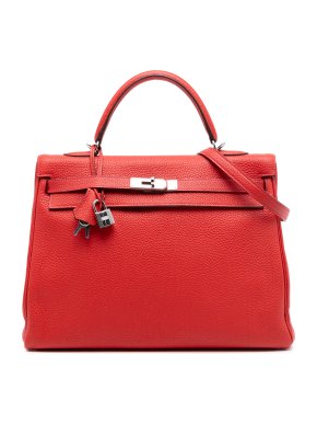 Hermes Geranium Togo Kelly II Retourne 35