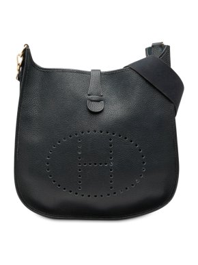 Hermes Blue Clemence Evelyne I GM