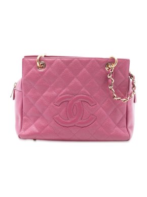 Chanel Pink Petite Caviar Timeless Tote