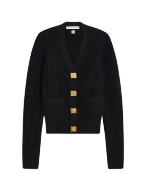 Schiaparelli Black Wool Blend Cardigan