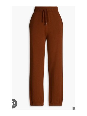 Nili Lotan Brown Cashmere Trackies