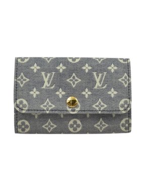 Louis Vuitton Grey Fabric Key Case