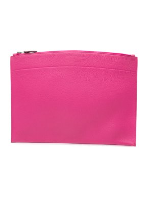 Hermes Rose Poupre Large Togo Bazar Pouch