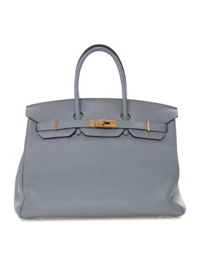 Hermes Beu Lin Togo Birkin Retourne 35