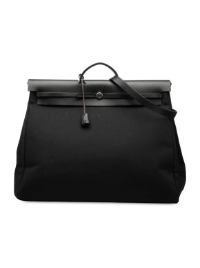 Hermes Black  Militaire Vache Hunter Herbag Zip Retourne Cabine 50