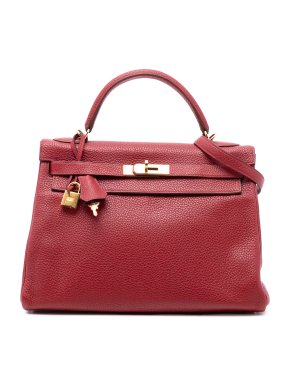 Hermes Rouge Grenat Togo Kelly II Retourne 32