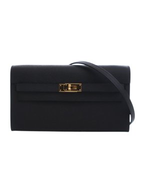 Hermes Black Epsom Kelly To Go Wallet