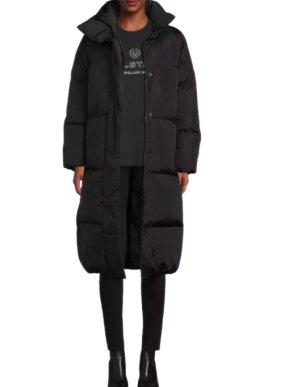 Belstaff Black Grasmore Down Filled Puffer Coat.