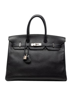 Hermes Noir Togo Verso Birkin Retourne 35