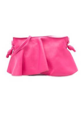 Loewe Pink Paula Ibiza Mini Petal Nappa Flamenco Knot Crossbody